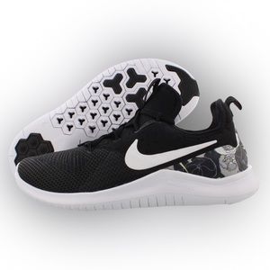 Nike Free TR AMP Black White Floral Running Shoe Size NEW